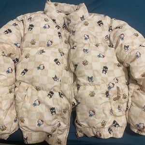 medium hello kitty and friends x forever 21 puffer jacket